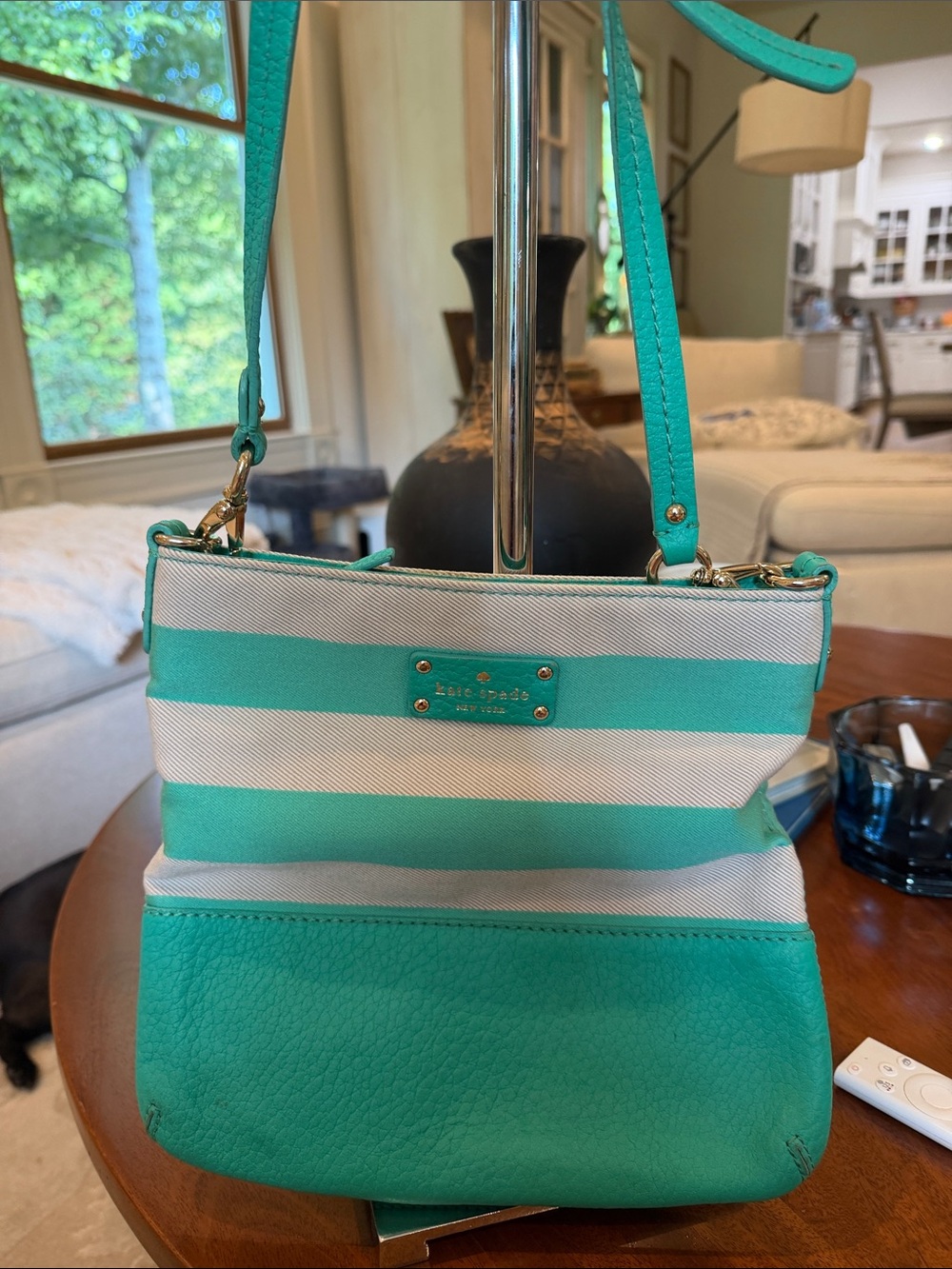 Kate Spade New York Grove Court Stripe Cora crossbody bag!!